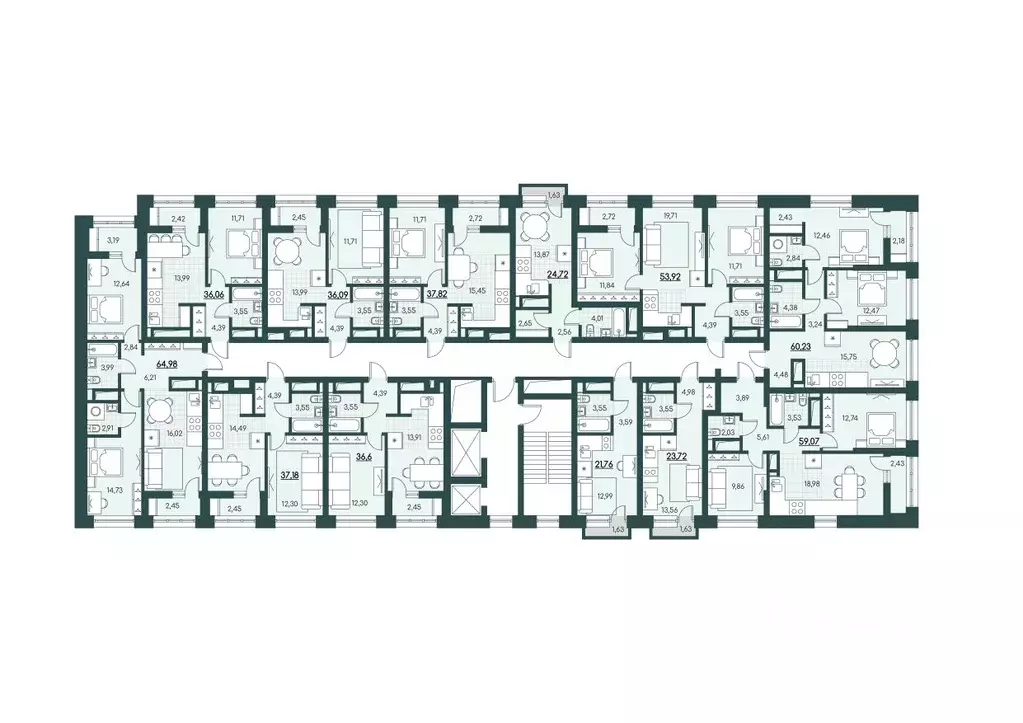 2-к кв. Курганская область, Курган 18-й мкр, 7к1 (60.23 м) - Фото 1