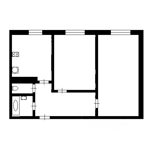 2-к кв. Ханты-Мансийский АО, Сургут ул. Григория Кукуевицкого, 2 (45.0 ... - Фото 1