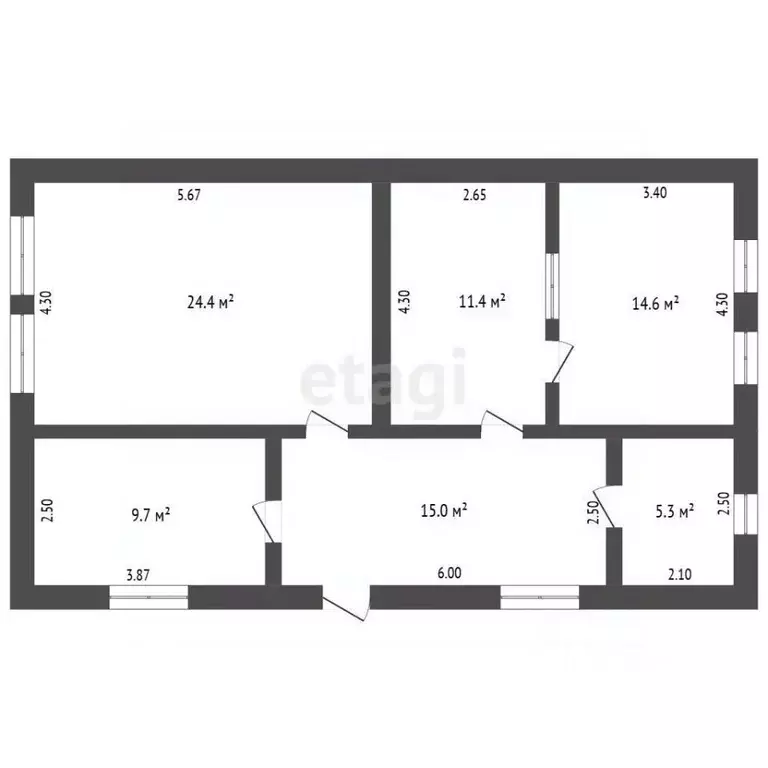 Дом в Крым, Симферопольский район, Николаевское с/пос, с. Тепловка ул. ... - Фото 2