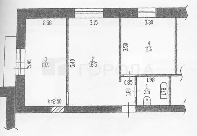 2-к кв. Алтайский край, Барнаул ул. Георгиева, 51/1 (47.5 м) - Фото 1