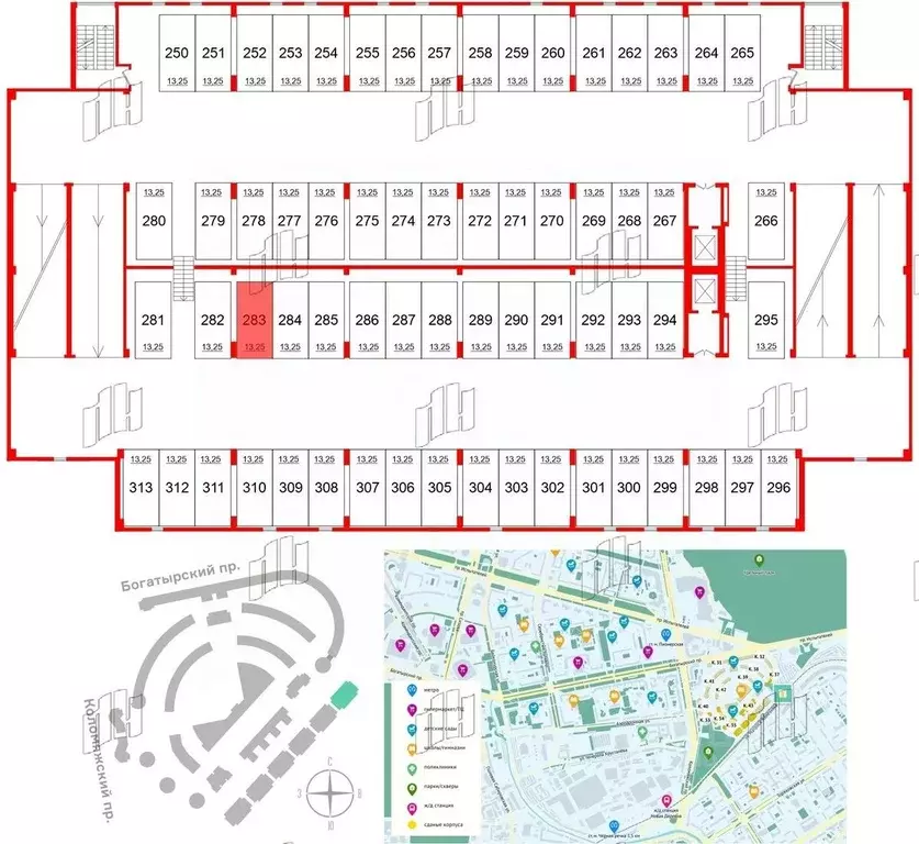 Гараж в Санкт-Петербург Коломяжский просп., 13к2 (13 м) - Фото 0