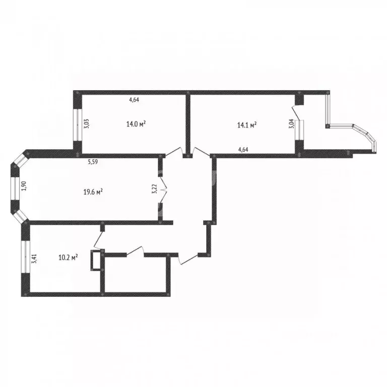 3-к кв. Москва Белореченская ул., 12 (76.6 м) - Фото 2