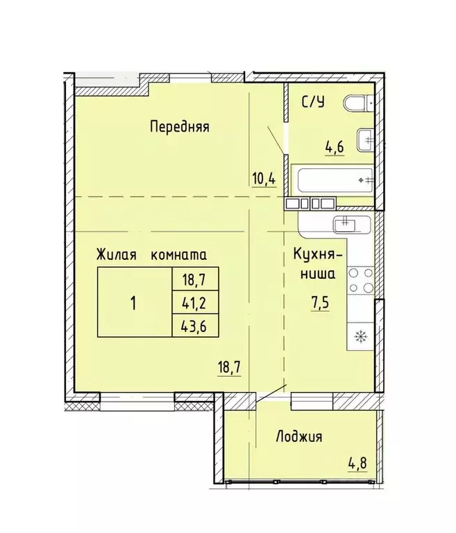 1-к кв. Приморский край, Артем  (41.5 м) - Фото 1