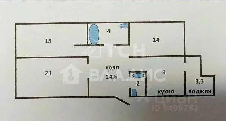 3-к кв. Московская область, Мытищи Троицкая ул., 11 (79.6 м) - Фото 2
