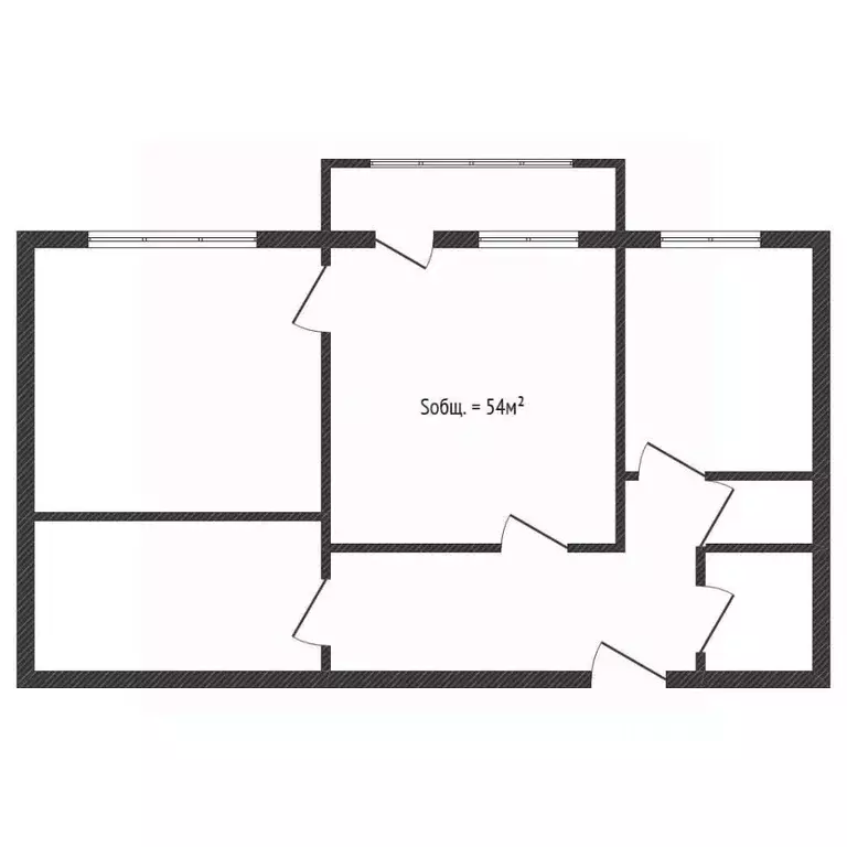 3-к кв. Брянская область, Трубчевск Севская ул., 18 (54.0 м) - Фото 2