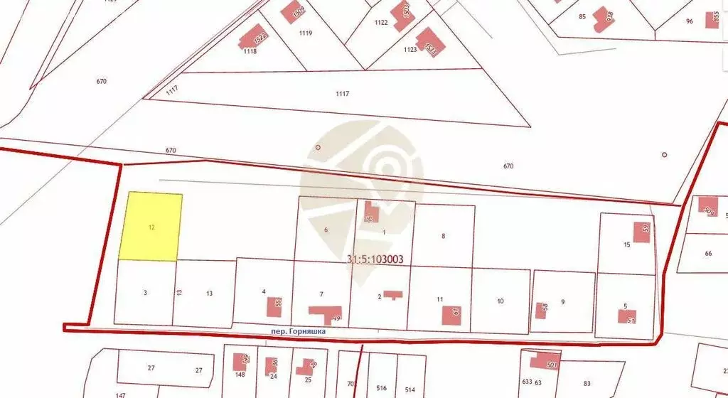 Участок в Старый Оскол, переулок Горняшка (15 м) - Фото 1