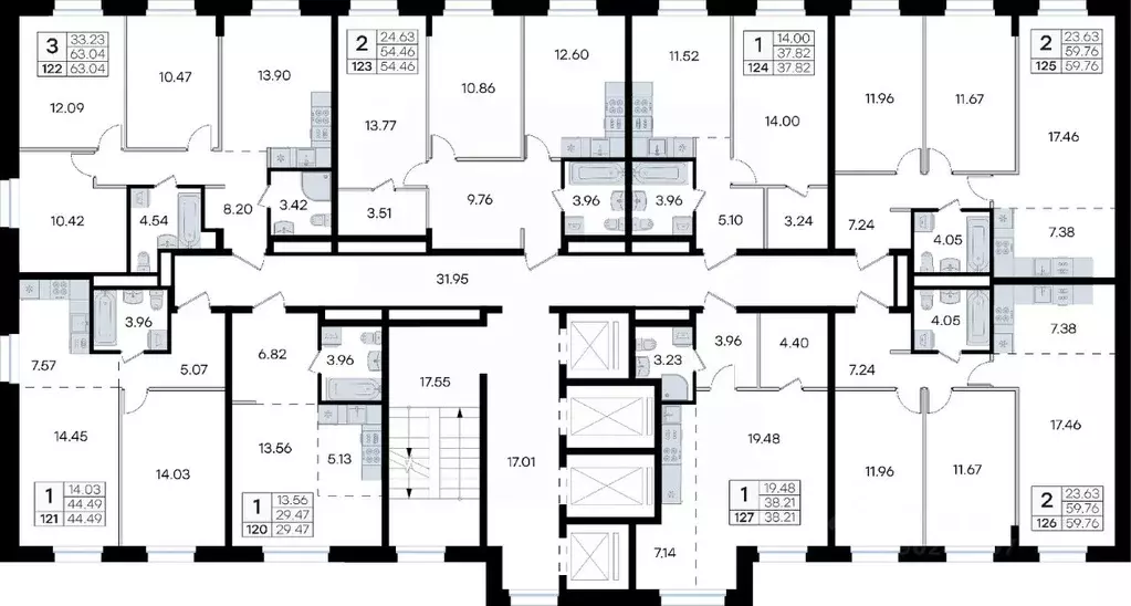 1-к кв. Приморский край, Владивосток ул. Тухачевского, 80 (37.82 м) - Фото 2