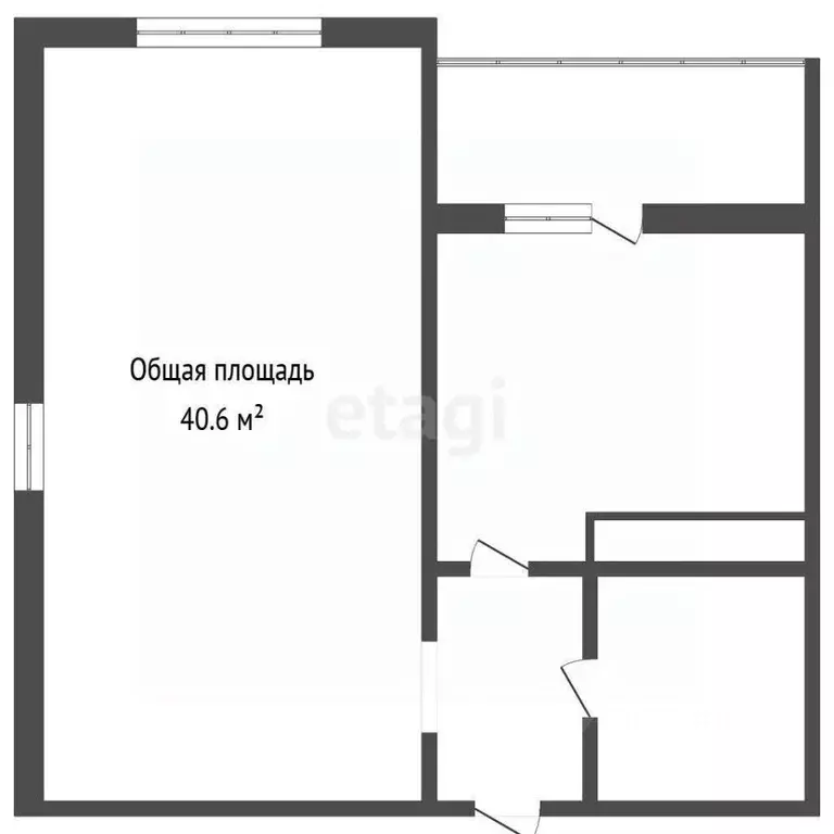 1-к кв. Брянская область, Брянск ул. Комарова, 53 (40.6 м) - Фото 1