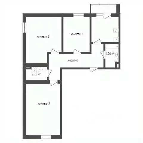 3-к кв. Омская область, Омск Светловская ул., 12 (82.0 м) - Фото 1