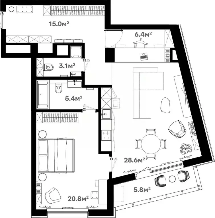 2-к кв. московская область, щелково советская ул, 60 (84.5 м) - Фото 0