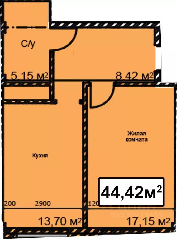 1-к кв. Ставропольский край, Ессентуки ул. Благодатная, 22к2 (44.42 м) - Фото 0
