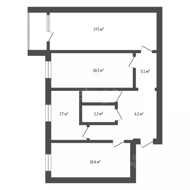 3-к кв. Амурская область, Благовещенск 2-й мкр, ул. Кантемирова, 3/3 ... - Фото 2