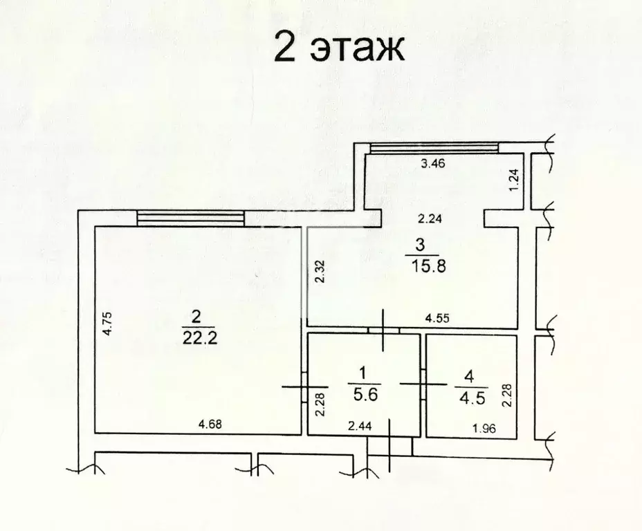 1-к кв. Адыгея, Тахтамукайский район, Энем пгт пер. Фрунзе, 16к1 (48.1 ... - Фото 1