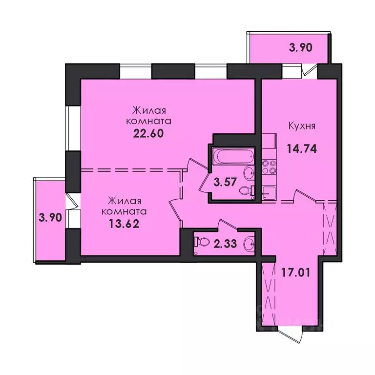 3-к кв. Иркутская область, Иркутск ул. Якоби, 8 (81.67 м) - Фото 0