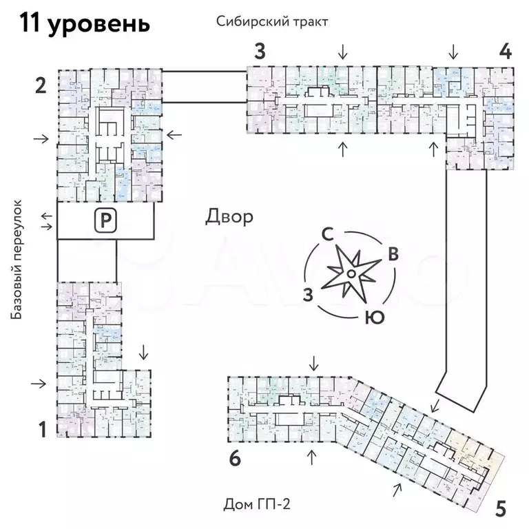 2-к. квартира, 40,6 м, 11/32 эт. - Фото 1