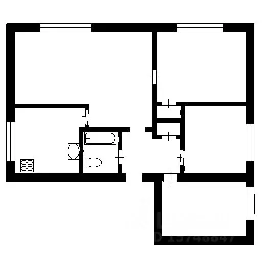 4-к кв. Санкт-Петербург просп. Ветеранов, 17 (51.0 м) - Фото 1