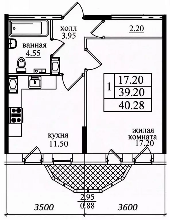 1-к кв. Санкт-Петербург пос. Парголово, ул. Федора Абрамова, 19к1 ... - Фото 2