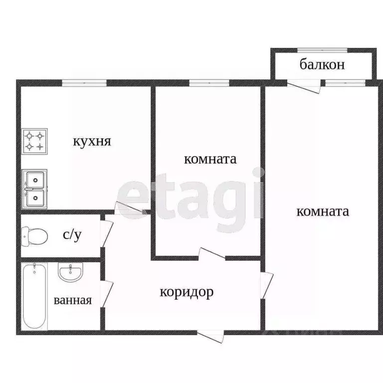 2-к кв. Свердловская область, Кушвинский муниципальный округ, пос. ... - Фото 2