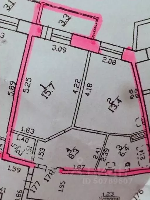 1-к кв. Санкт-Петербург ул. Беринга, 23к2 (46.0 м) - Фото 2