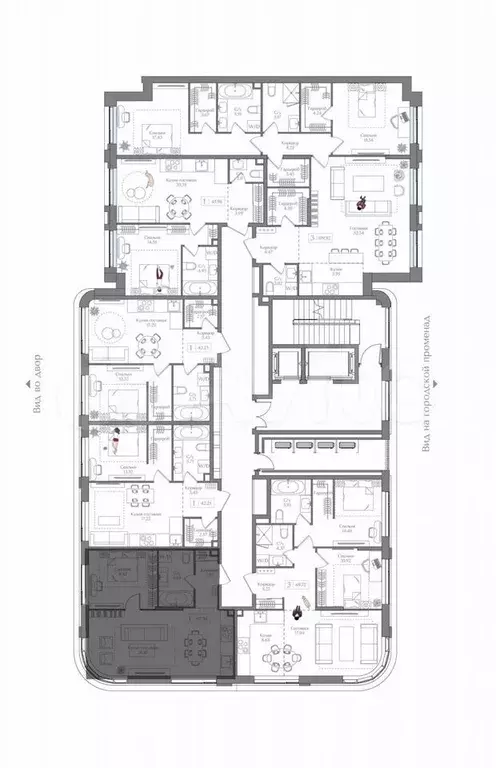 1-к. квартира, 47,5 м, 2/16 эт. - Фото 1