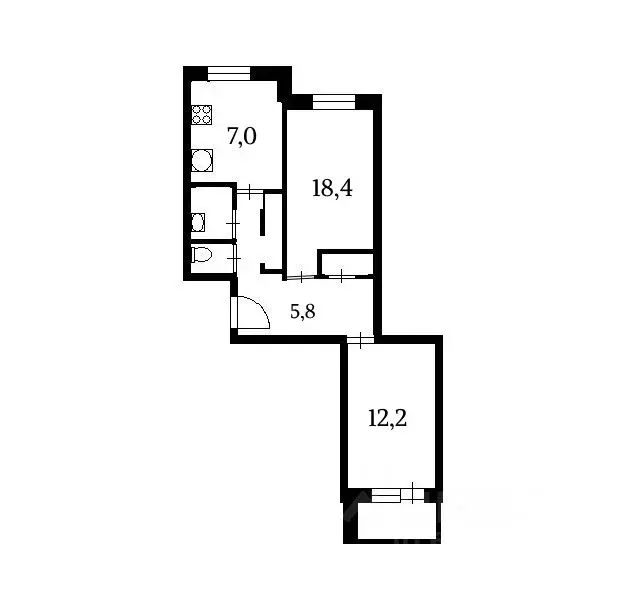 2-к кв. Владимирская область, Владимир ул. Жуковского, 20А (53.0 м) - Фото 1