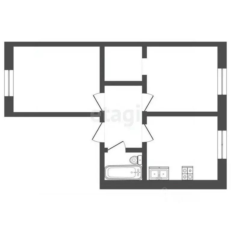 2-к кв. Смоленская область, Смоленск ул. Звездная, 2Б (58.5 м) - Фото 1