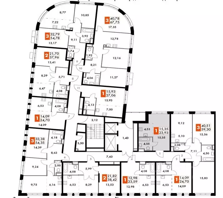 1-к кв. Москва № 3 кв-л, 6к2 (24.0 м) - Фото 2