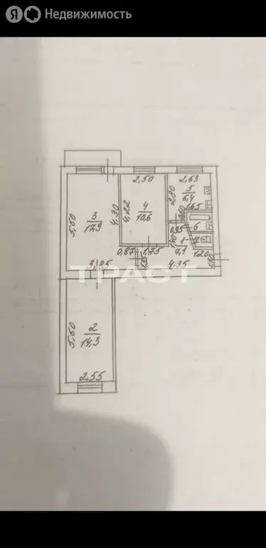 3-комнатная квартира: Семилуки, улица Дзержинского, 15 (59.3 м) - Фото 1