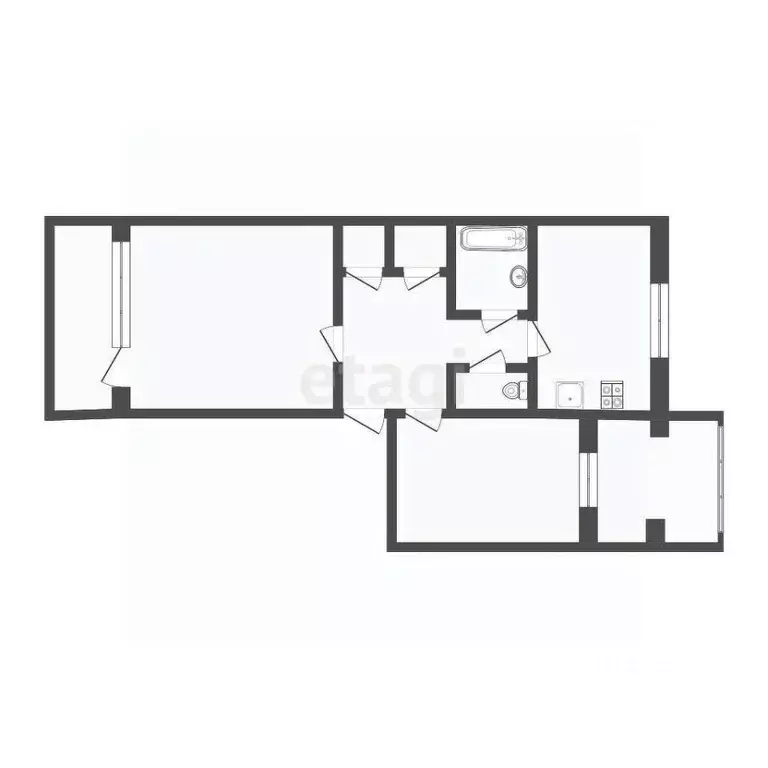 2-к кв. Севастополь ул. Пожарова, 6 (55.1 м) - Фото 2