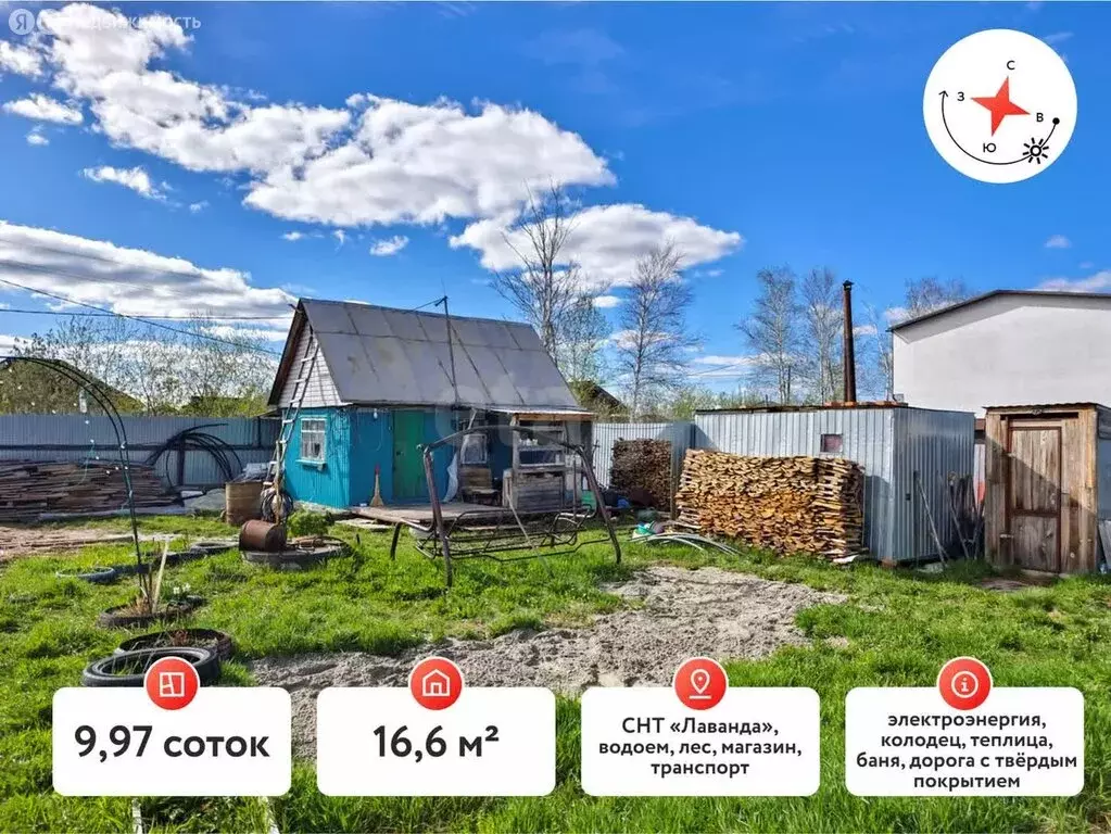 Дом в Тюмень, садовое товарищество Лаванда (16.6 м) - Фото 1