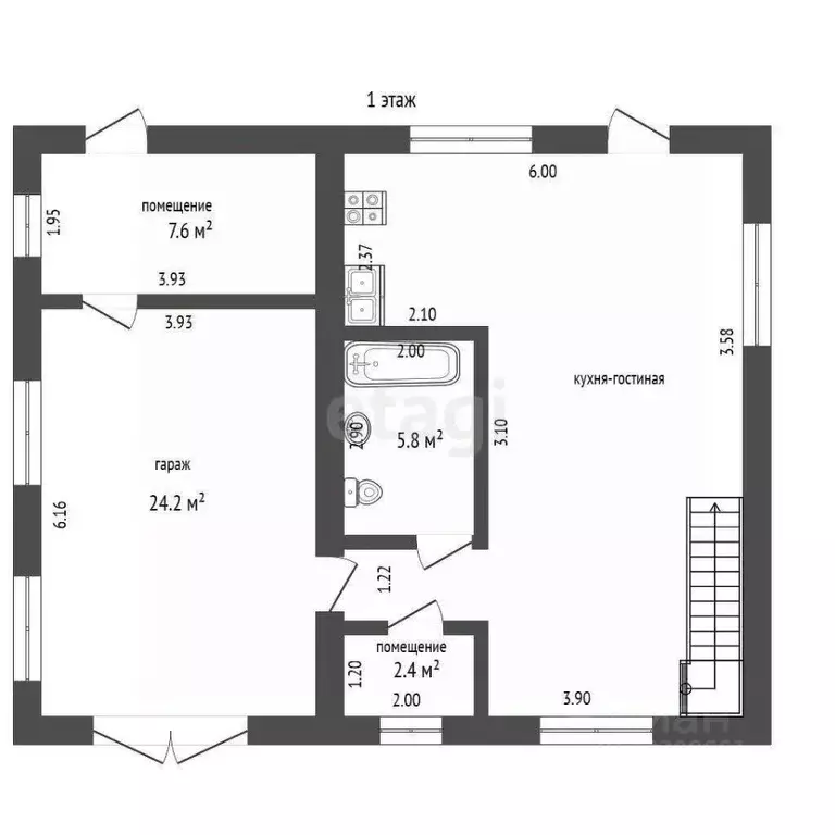 Дом в Томская область, Томский район, д. Кисловка ул. 3-я Парковая ... - Фото 2
