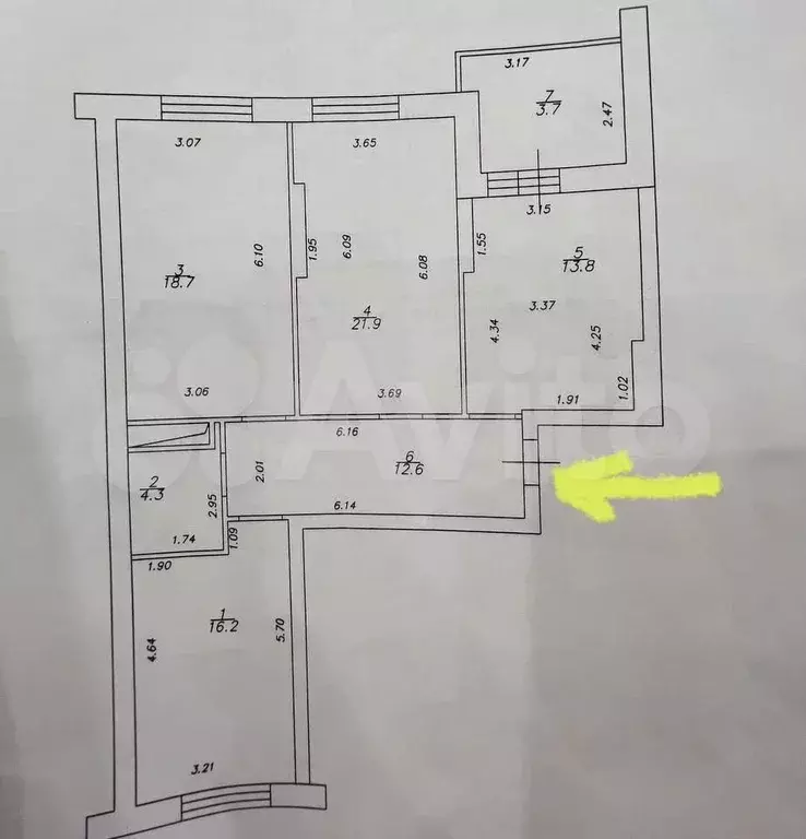 3-к. квартира, 87,5 м, 3/20 эт. - Фото 0