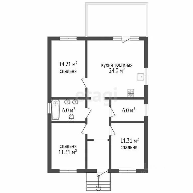 Дом в Краснодарский край, Новороссийск городской округ, Семигорский ... - Фото 1