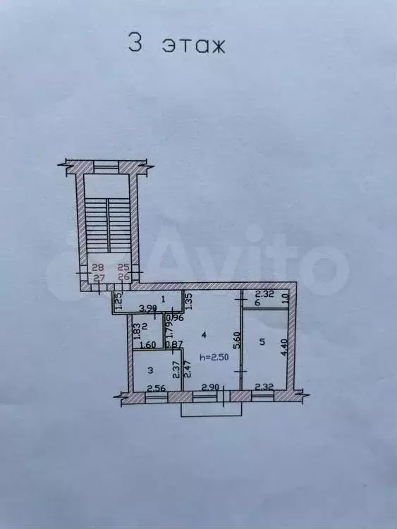 2-к. квартира, 44,1 м, 3/4 эт. - Фото 0