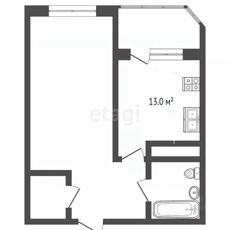 1-к кв. Краснодарский край, Анапа ул. Крылова, 15к2 (40.0 м) - Фото 1