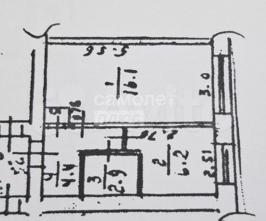 1-к. квартира, 30 м, 1/5 эт. - Фото 0