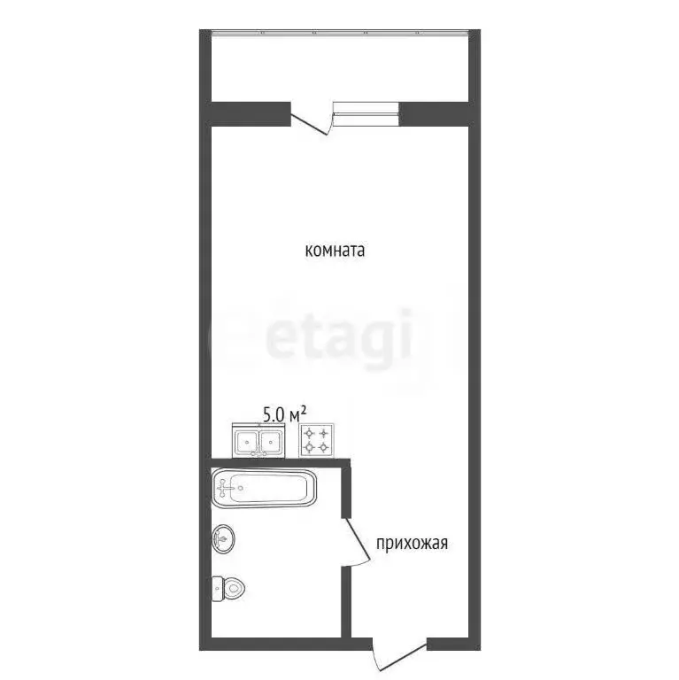 Квартира-студия: Анапа, Супсехское шоссе, 39к17 (28 м) - Фото 1