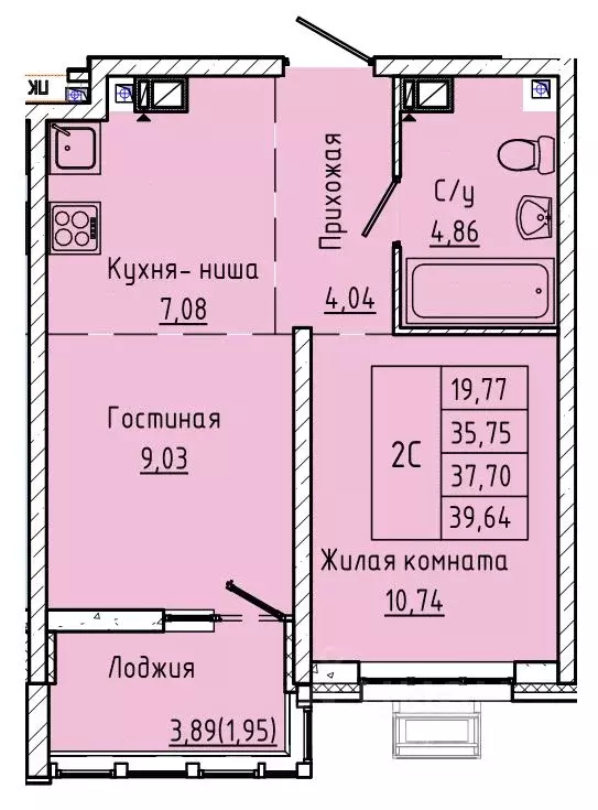1-к кв. Ростовская область, Ростов-на-Дону ул. Текучева, 370/3 (37.7 ... - Фото 0