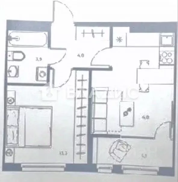 2-к кв. Пензенская область, Пенза ул. 65-летия Победы, 30 (41.0 м) - Фото 2