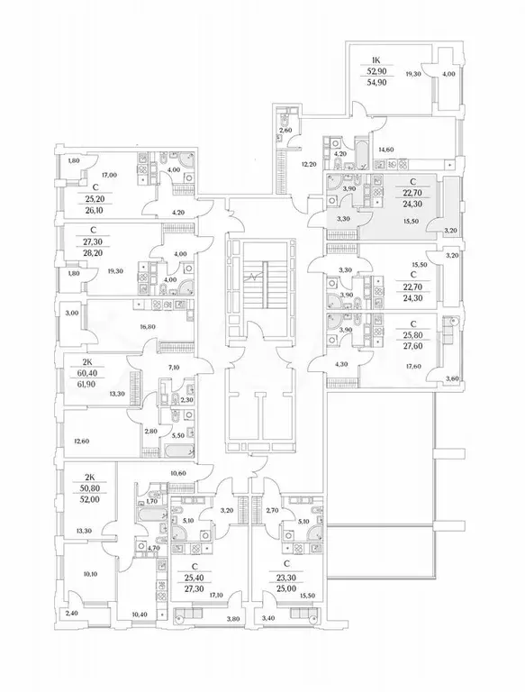Квартира-студия, 24,3 м, 2/13 эт. - Фото 1