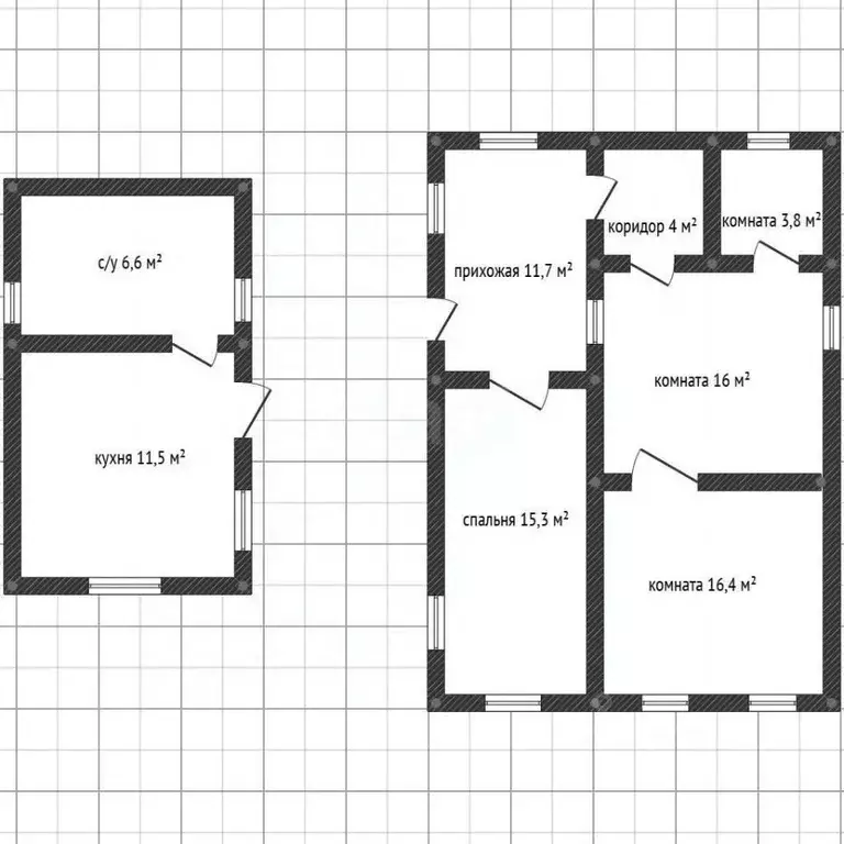 Дом в Краснодарский край, Белореченск Келермесская ул. (40 м) - Фото 2