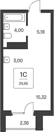 Квартира-студия: Новосибирск, Красный проспект, 180 (27.5 м) - Фото 0