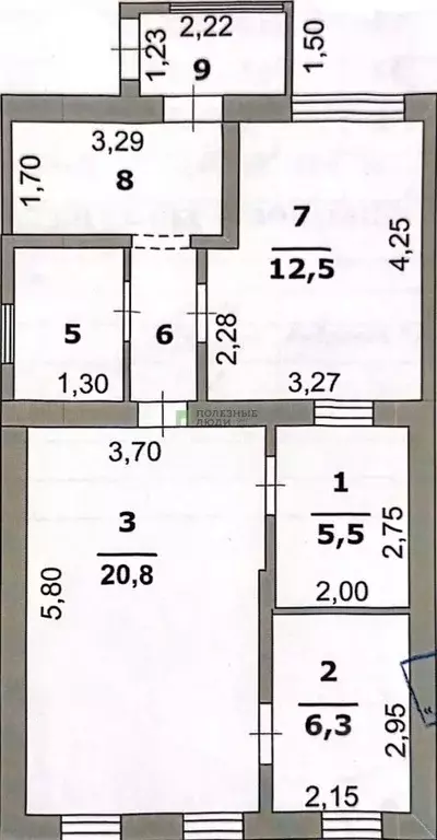 Дом в Белгородская область, Белгород Курская ул., 21 (59 м) - Фото 2