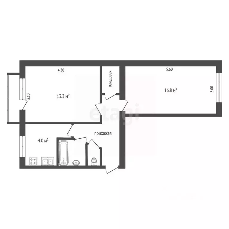 2-к кв. Крым, Армянск ул. Иванищева, 2 (46.5 м) - Фото 1