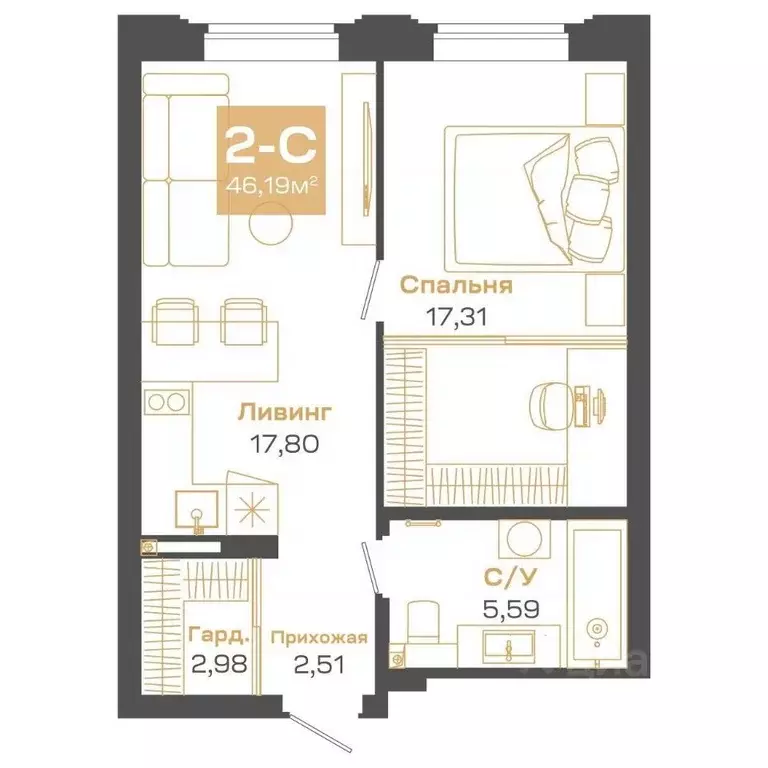 2-к кв. Новосибирская область, Новосибирск Академгородок мкр, ул. Мусы ... - Фото 1