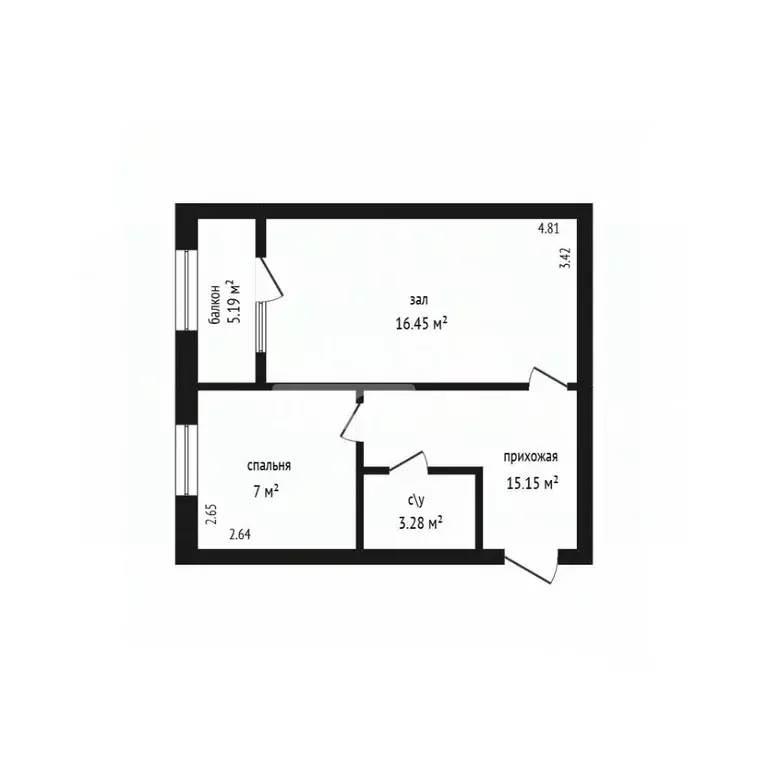 2-к кв. Дагестан, Дербент Приморская ул., 42А (34.0 м) - Фото 2