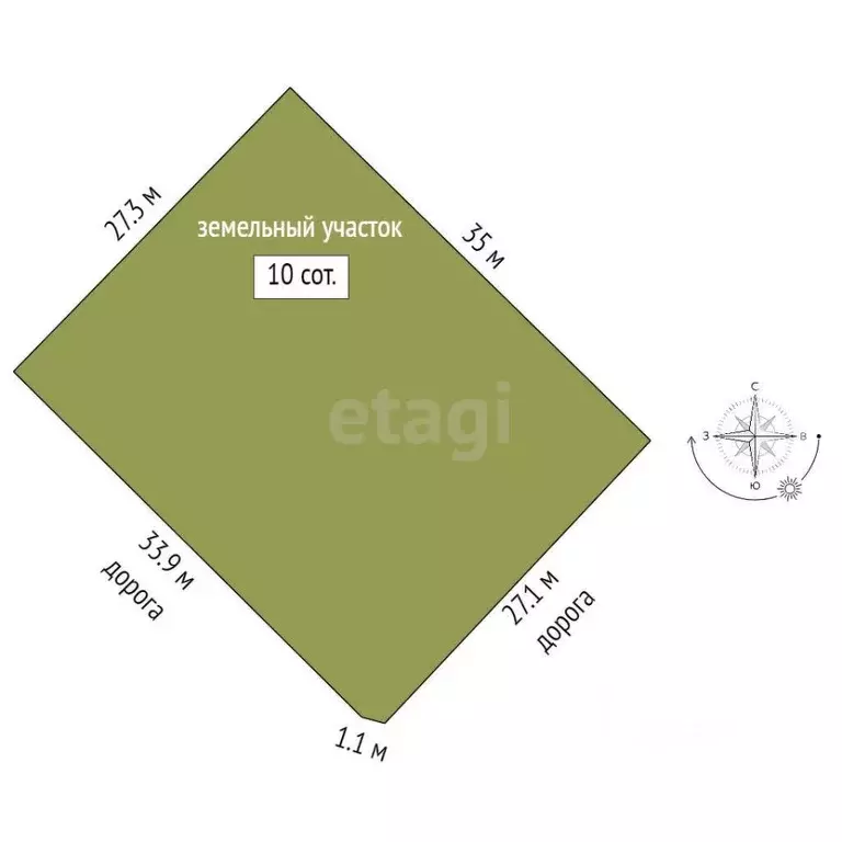 Участок в Тамбовская область, Тамбовский муниципальный округ, с. ... - Фото 2