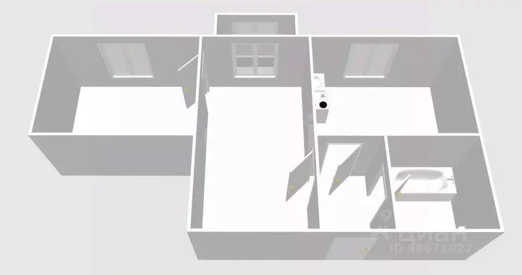 2-к кв. Сахалинская область, Южно-Сахалинск просп. Победы, 50 (44.0 м) - Фото 2