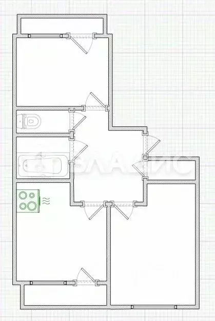 2-к кв. Пензенская область, Пенза ул. Лозицкой, 6 (67.2 м) - Фото 2