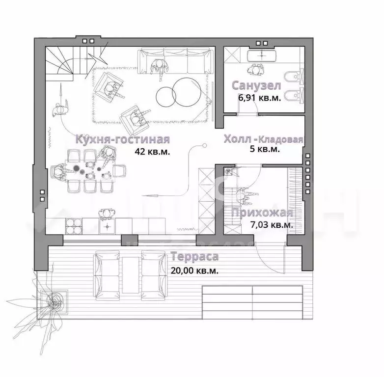 Дом в Новоподклетное, Гангутская улица, 17 (120 м) - Фото 1